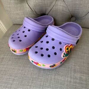 Kids Purple Clogs with‎ Colorful Accents